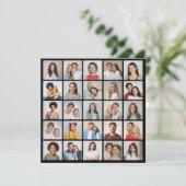 25 Photo Collage de couleurs modifiable Carte de v (Debout devant)