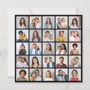 25 Photo Collage de couleurs modifiable Carte de v