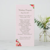 25 Pik et Roses Rouges Programmes de mariage flora (Debout devant)