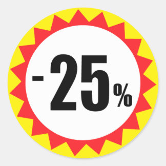 25 pour cent des autocollants de réduction de vent