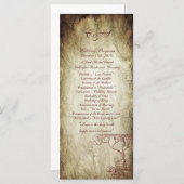 25 Programmes de mariage de l'arbre d'automne (Devant / Derrière)