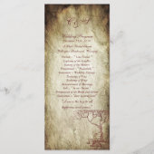 25 Programmes de mariage de l'arbre d'automne (Devant)