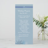 25 Programmes de mariage hivernal de flocons de ne (Debout devant)