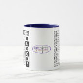 25 solutions dans la tasse du bloc de l'auteur (Centre)