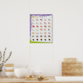 25 SUSHI TRADITIONNELS, WISTERIA, Poster 16"X20" (Cuisine)