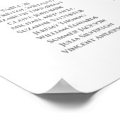 25 Table Rose & Grey Élégant tableau de mariage (Coin)