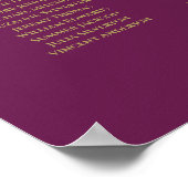 25 Tableau Cassis Mariage violet Cassis en or (Coin)