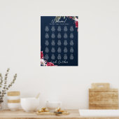 25 Tafel- en glanszetkaarten voor graafmachines me Poster (Keuken)