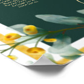 25 Tafelgroen Eucalyptus Rustic SEATING CHART Poster (Hoek)