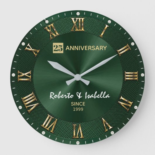 25 th Anniversary Emerald Green Luxury Wedding Ann Grote Klok (Voorkant)