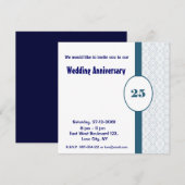 25 th Wedding Anniversary Party Invitation (Devant / Derrière)
