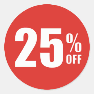 25% Vingt-Cinq Pour Cent De Remise Sticker De Vent