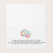 25 x (3 in 1) RSVP/Book Request/Display HEDGEHOG Visitekaartjes (Binnenkant ongevouwen)