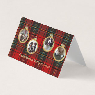 25 x Kerstfoto Baubles Merry Blessing Hope Kaart