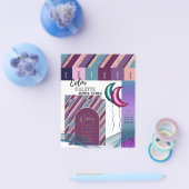 25 x Kleurenpalet Magenta Teal Leverancier INFO Flyer (Enkel)