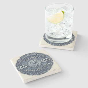 25c Beer Revenue Stamp USA Stenen Onderzetter