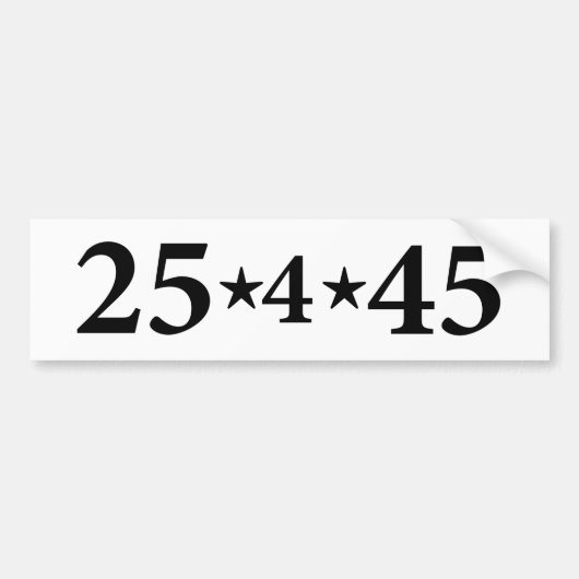 25e amendement bumpersticker (Voorkant)