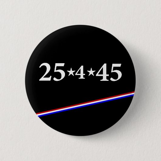 25e amendement ronde button 5,7 cm (Voorkant)