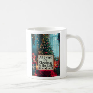 25e amendements Kerstmoker met festieve boom Koffiemok
