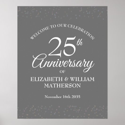 25e anniversaire Affiche de bienvenue de la poussi (Devant)