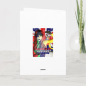 25e Anniversaire Carte avec Lune jolies fleurs, (Dos)