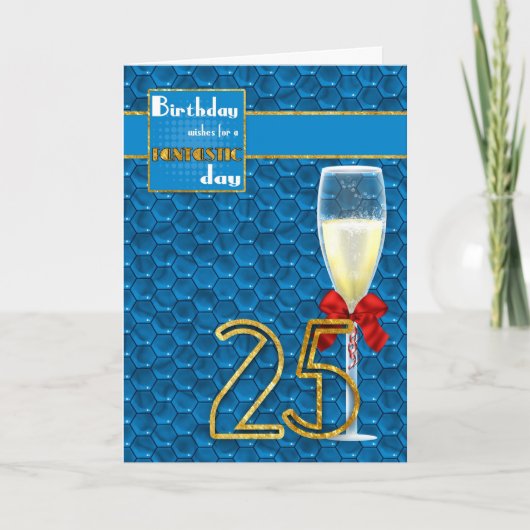 25e anniversaire - Carte d'anniversaire géométriqu (Devant)