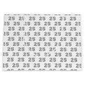 25e anniversaire d'argent Sacs cadeaux d'anniversa (Devant)