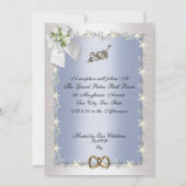 25e anniversaire de fête invitation élégante (Dos)