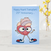 25e anniversaire de la carte de voeux de transplan (Fleur jaune)