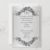 25e anniversaire de la fête vow invitation de reno (Dos)