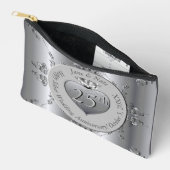 25e anniversaire de l'argent Imprimé coupé sac à c (Ouvrir)