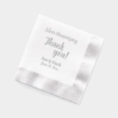 25e anniversaire de Mariage d'argent Stylisé Merci (Gauche)