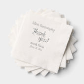 25e anniversaire de Mariage d'argent Stylisé Merci (Insitu (empilé))