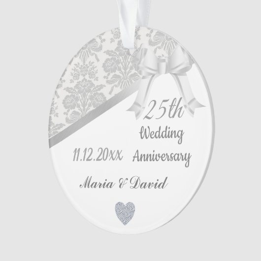 25e anniversaire de Mariage en argent. (devant)