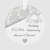 25e anniversaire de Mariage en argent. (devant)