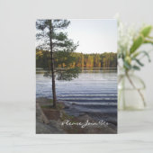 25e anniversaire de Mariage Forêt Invitations (Debout devant)