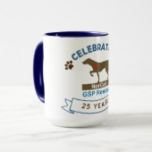 25e anniversaire du GSP Mug 15oz (Devant gauche)