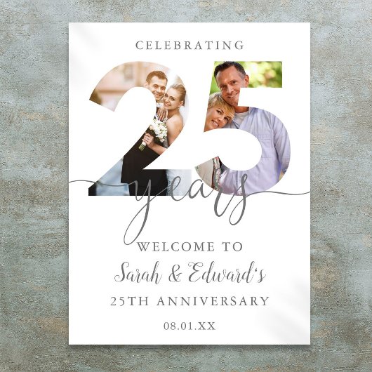 25e anniversaire du Mariage 2 Affiche de bienvenue