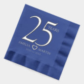 25e anniversaire du mariage argent coeur ouvert (Gauche)