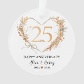 25e anniversaire du Mariage Couple d'or photo (devant)