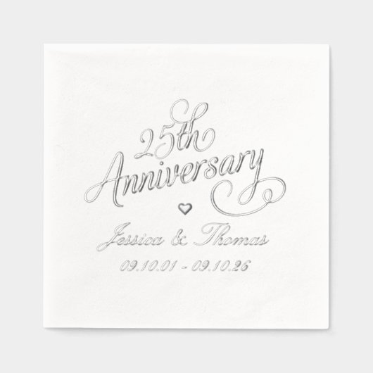 25e anniversaire du Mariage d'argent (Recto)