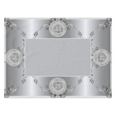 25e anniversaire du Mariage d'argent Nappe de 52 p (Devant (Horizontal))