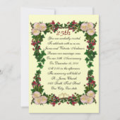 25e anniversaire du Mariage invitation de renouvel (Devant)