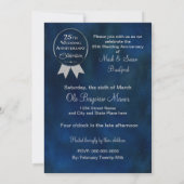 25e anniversaire du Mariage - Invitations (Dos)