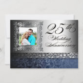 25e anniversaire du mariage invitations photo (Devant)