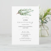 25e anniversaire du Mariage Invitations Rosemary (Debout devant)