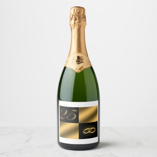 25e anniversaire, Étiquette de nourriture et de bo (Devant)