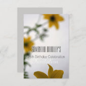 25e anniversaire Fête Florale Invitation (Devant / Derrière)