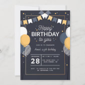 25e anniversaire invitation avec lettre (Devant)