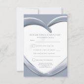 25e anniversaire mariage argent carte de réponse c (Devant)